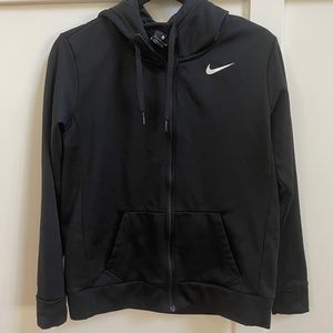 Nike black dri-fit fleece zip-up